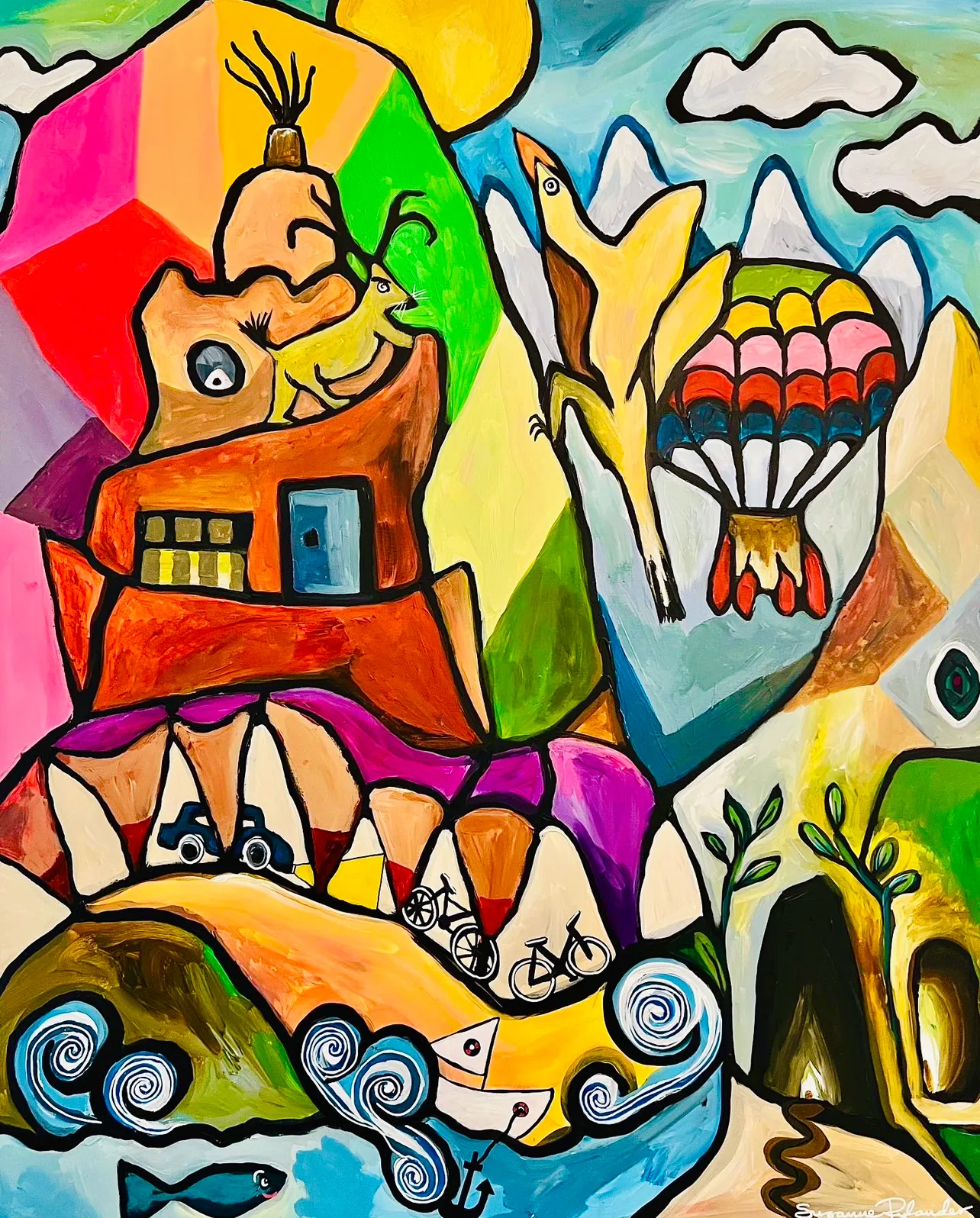 Dreamland abstrakt maleri