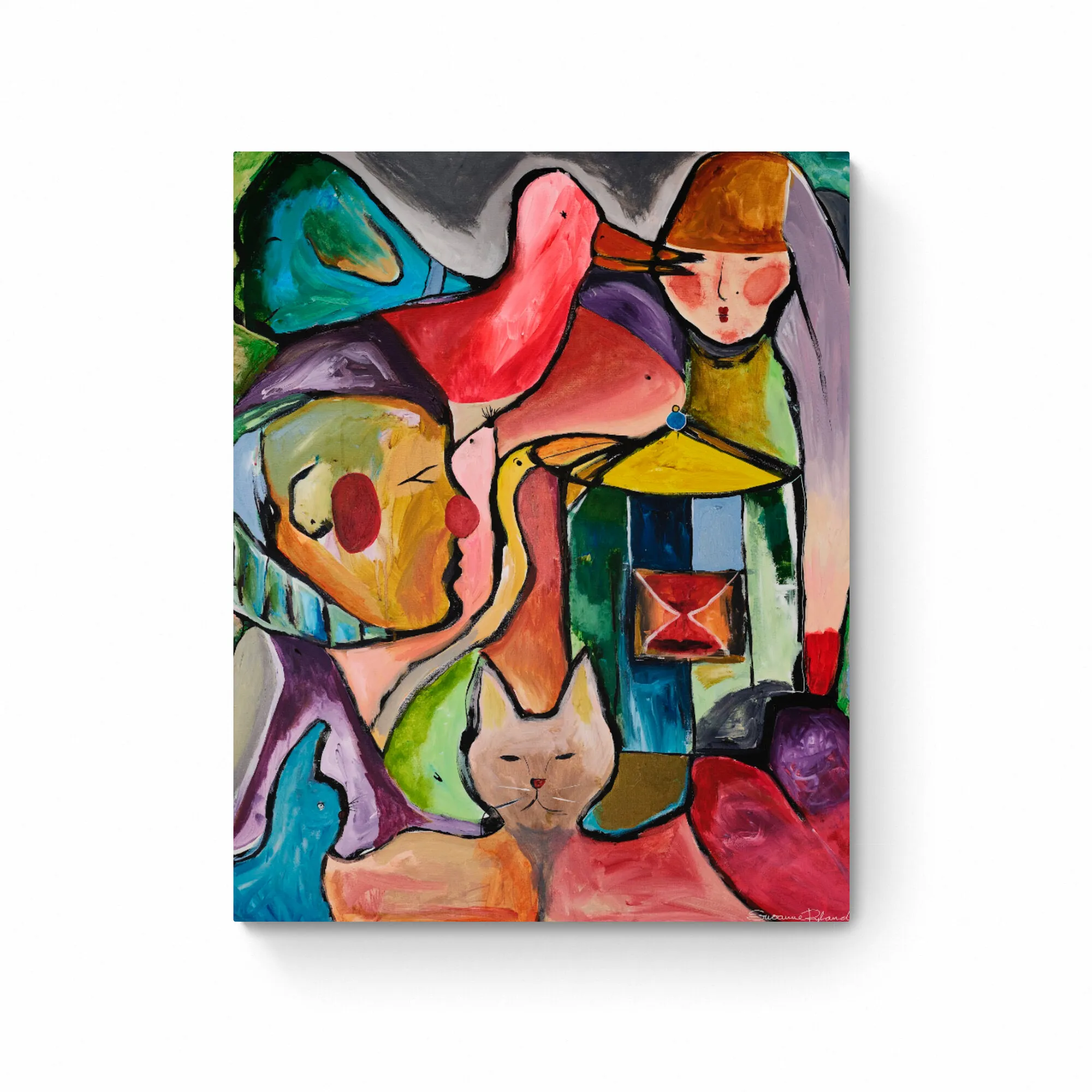 Karneval abstrakt maleri