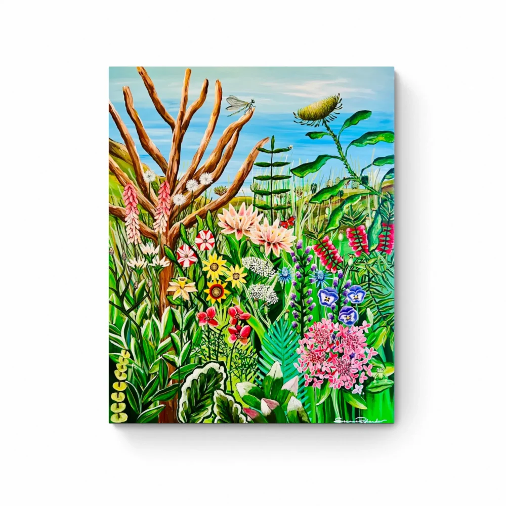 Springtime maleri med junglemotiv